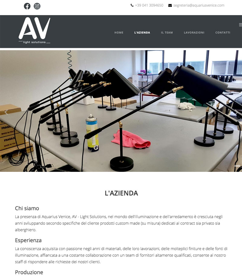 Aquarius Venice | AV - light solutions aquarius venice scorze